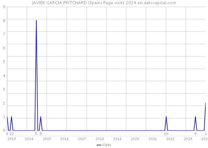 JAVIER GARCIA PRITCHARD (Spain) Page visits 2024 
