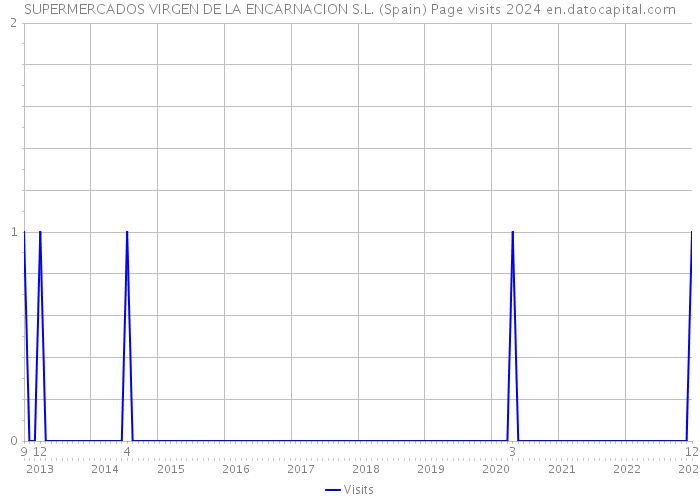 SUPERMERCADOS VIRGEN DE LA ENCARNACION S.L. (Spain) Page visits 2024 