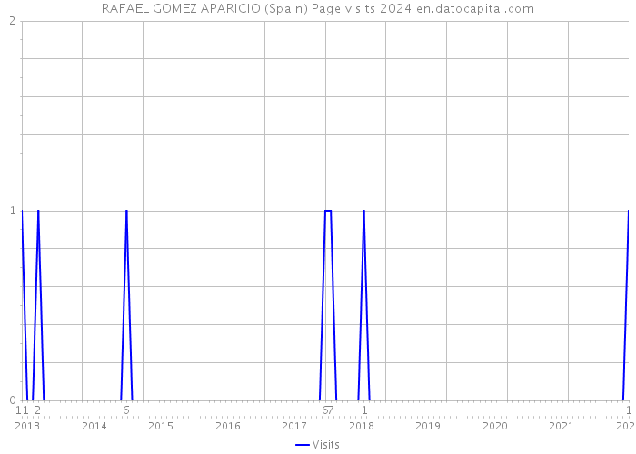 RAFAEL GOMEZ APARICIO (Spain) Page visits 2024 