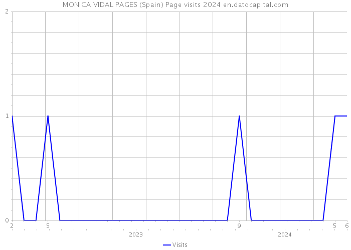 MONICA VIDAL PAGES (Spain) Page visits 2024 