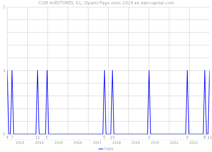 CGM AUDITORES, S.L. (Spain) Page visits 2024 