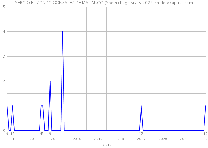SERGIO ELIZONDO GONZALEZ DE MATAUCO (Spain) Page visits 2024 