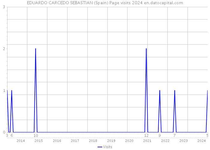 EDUARDO CARCEDO SEBASTIAN (Spain) Page visits 2024 