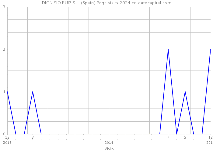 DIONISIO RUIZ S.L. (Spain) Page visits 2024 