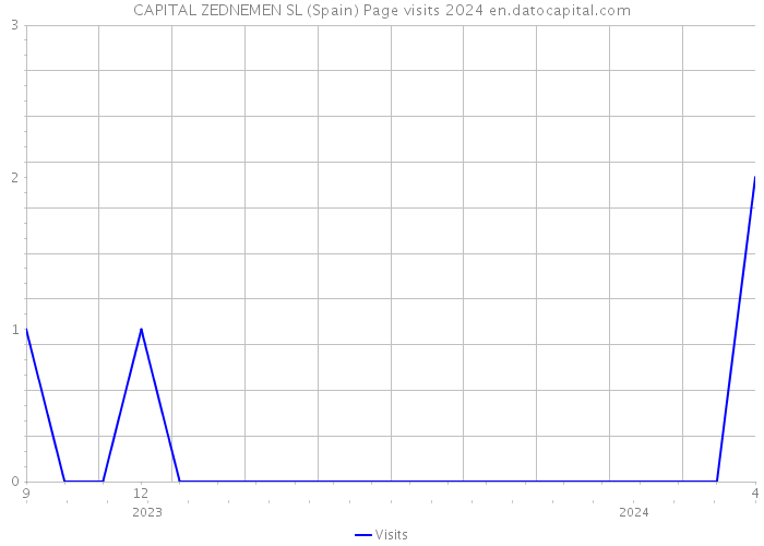 CAPITAL ZEDNEMEN SL (Spain) Page visits 2024 