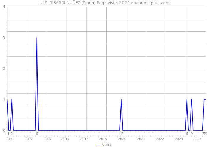 LUIS IRISARRI NUÑEZ (Spain) Page visits 2024 