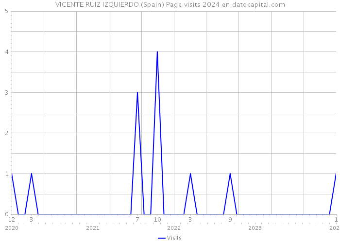 VICENTE RUIZ IZQUIERDO (Spain) Page visits 2024 