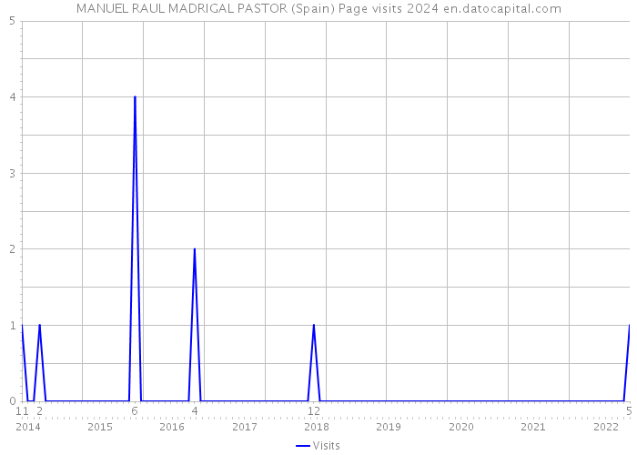 MANUEL RAUL MADRIGAL PASTOR (Spain) Page visits 2024 
