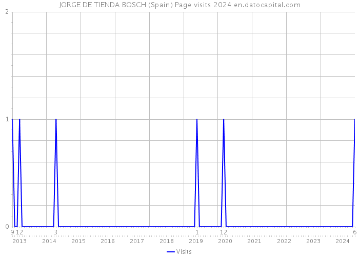 JORGE DE TIENDA BOSCH (Spain) Page visits 2024 