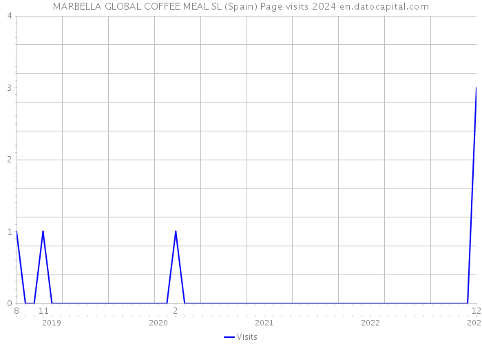 MARBELLA GLOBAL COFFEE MEAL SL (Spain) Page visits 2024 