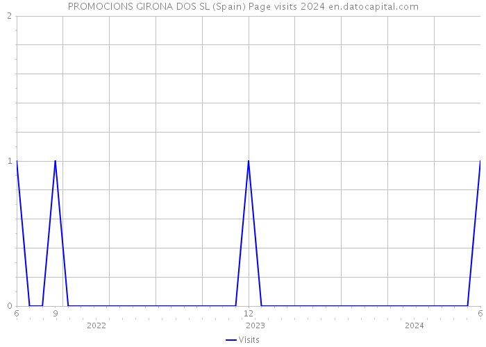 PROMOCIONS GIRONA DOS SL (Spain) Page visits 2024 