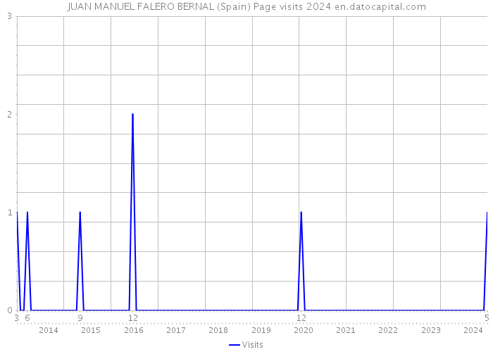 JUAN MANUEL FALERO BERNAL (Spain) Page visits 2024 