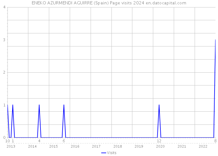 ENEKO AZURMENDI AGUIRRE (Spain) Page visits 2024 