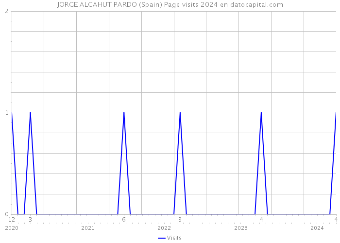 JORGE ALCAHUT PARDO (Spain) Page visits 2024 