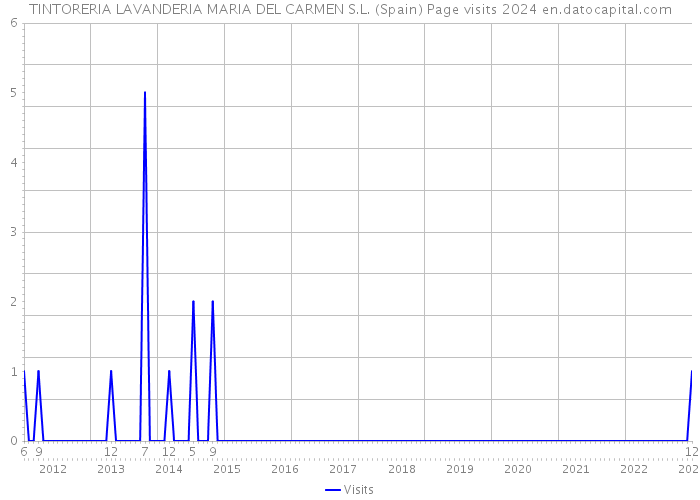 TINTORERIA LAVANDERIA MARIA DEL CARMEN S.L. (Spain) Page visits 2024 
