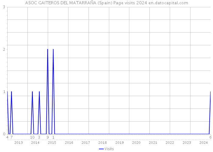 ASOC GAITEROS DEL MATARRAÑA (Spain) Page visits 2024 