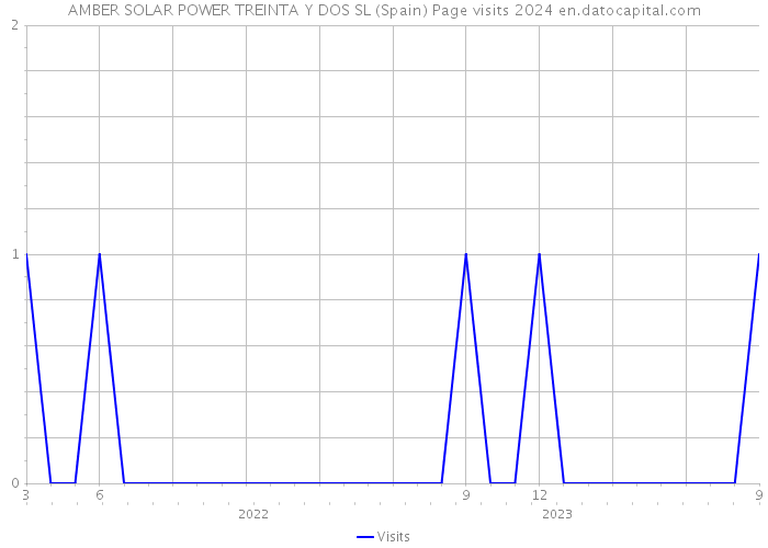 AMBER SOLAR POWER TREINTA Y DOS SL (Spain) Page visits 2024 