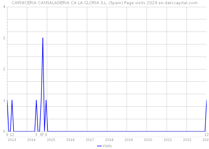 CARNICERIA CANSALADERIA CA LA GLORIA S.L. (Spain) Page visits 2024 