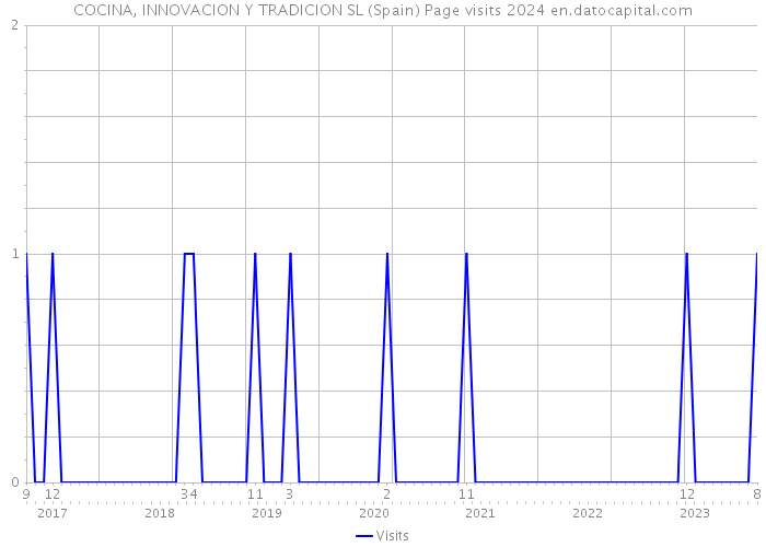 COCINA, INNOVACION Y TRADICION SL (Spain) Page visits 2024 