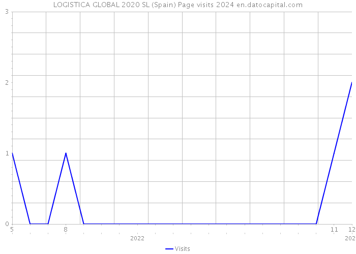 LOGISTICA GLOBAL 2020 SL (Spain) Page visits 2024 