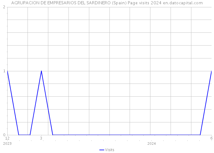 AGRUPACION DE EMPRESARIOS DEL SARDINERO (Spain) Page visits 2024 