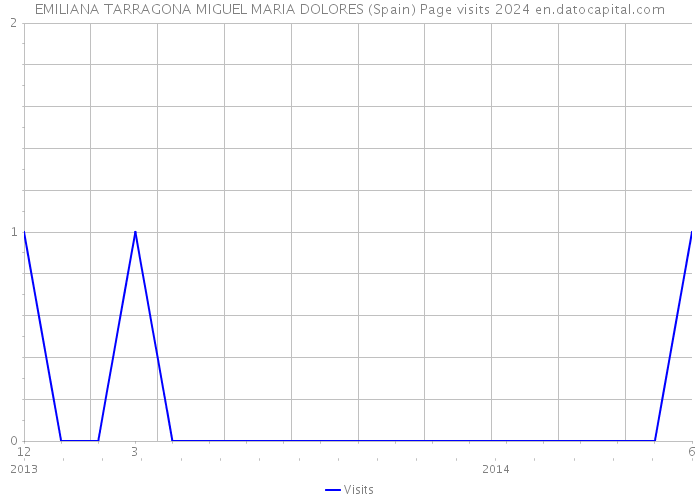 EMILIANA TARRAGONA MIGUEL MARIA DOLORES (Spain) Page visits 2024 