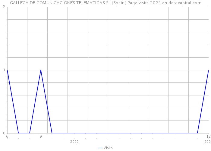 GALLEGA DE COMUNICACIONES TELEMATICAS SL (Spain) Page visits 2024 
