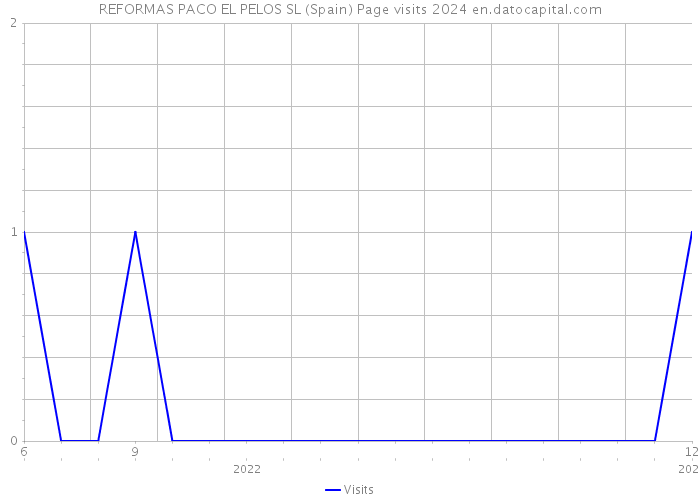 REFORMAS PACO EL PELOS SL (Spain) Page visits 2024 