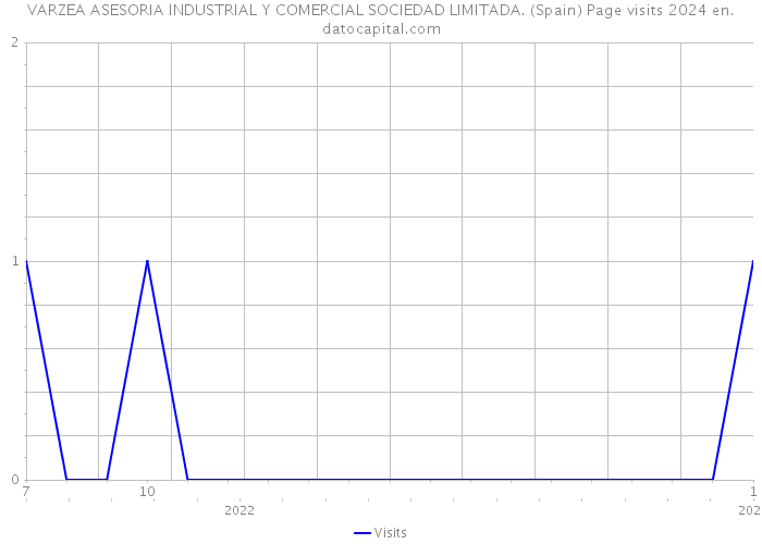 VARZEA ASESORIA INDUSTRIAL Y COMERCIAL SOCIEDAD LIMITADA. (Spain) Page visits 2024 