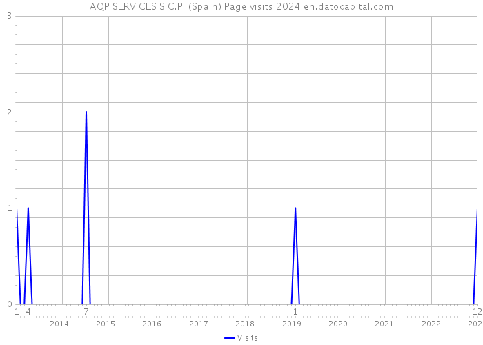 AQP SERVICES S.C.P. (Spain) Page visits 2024 