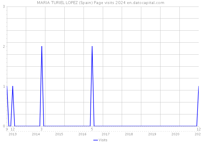 MARIA TURIEL LOPEZ (Spain) Page visits 2024 