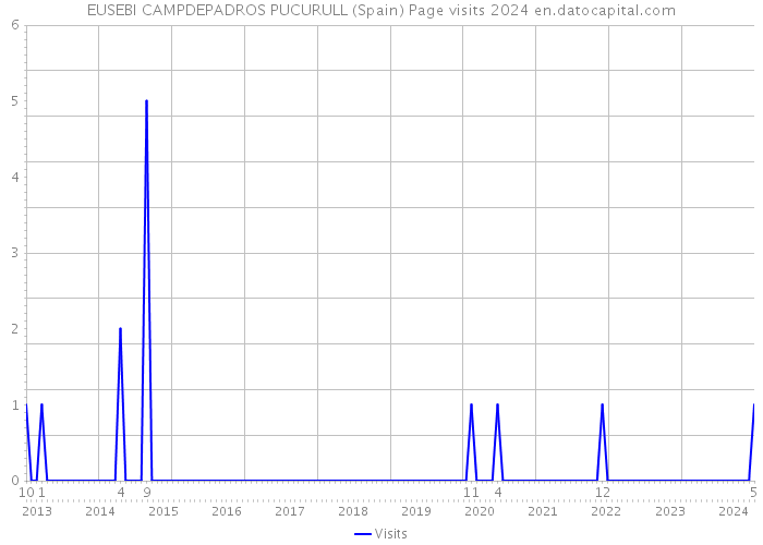EUSEBI CAMPDEPADROS PUCURULL (Spain) Page visits 2024 