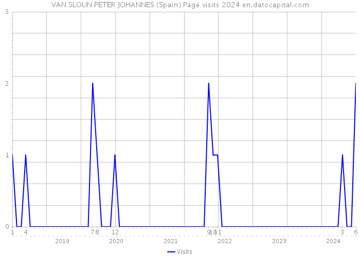 VAN SLOUN PETER JOHANNES (Spain) Page visits 2024 