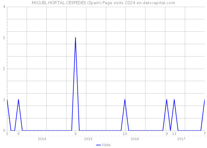 MIGUEL HORTAL CESPEDES (Spain) Page visits 2024 
