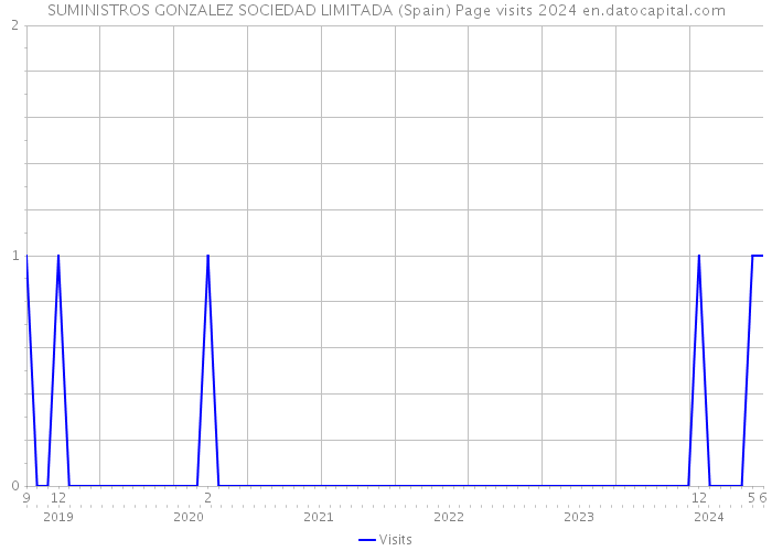 SUMINISTROS GONZALEZ SOCIEDAD LIMITADA (Spain) Page visits 2024 