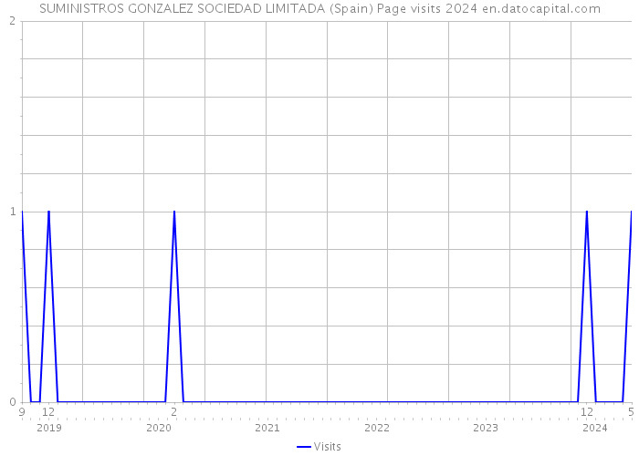 SUMINISTROS GONZALEZ SOCIEDAD LIMITADA (Spain) Page visits 2024 