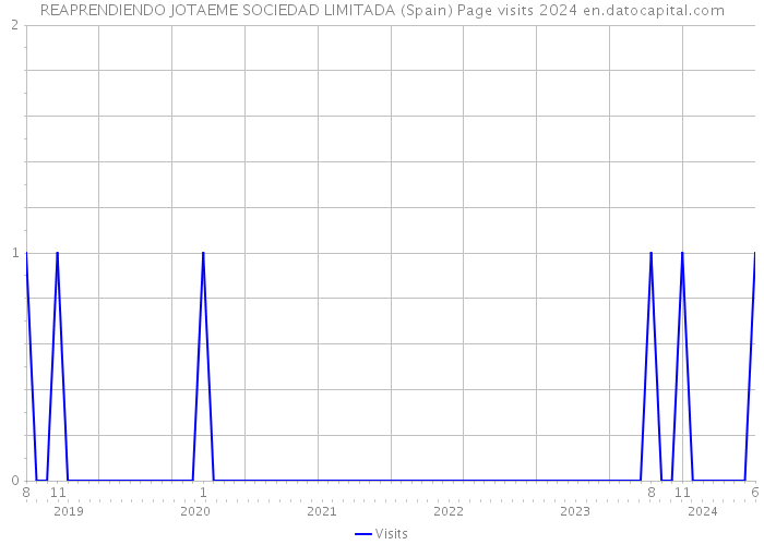REAPRENDIENDO JOTAEME SOCIEDAD LIMITADA (Spain) Page visits 2024 