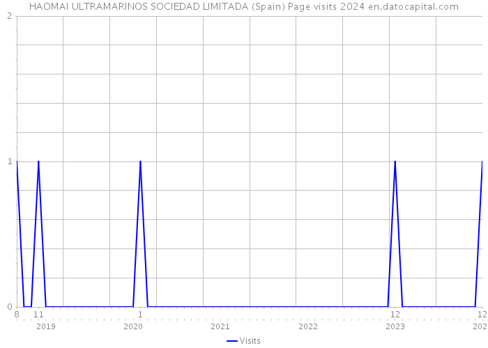 HAOMAI ULTRAMARINOS SOCIEDAD LIMITADA (Spain) Page visits 2024 
