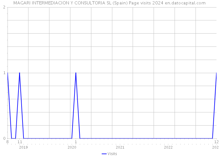 MAGARI INTERMEDIACION Y CONSULTORIA SL (Spain) Page visits 2024 