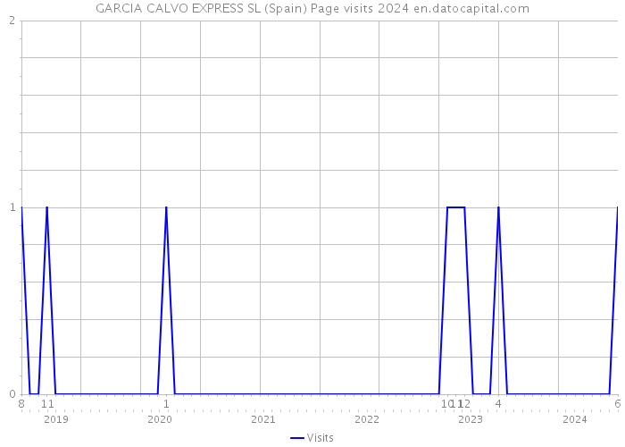 GARCIA CALVO EXPRESS SL (Spain) Page visits 2024 