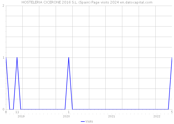 HOSTELERIA CICERONE 2016 S.L. (Spain) Page visits 2024 