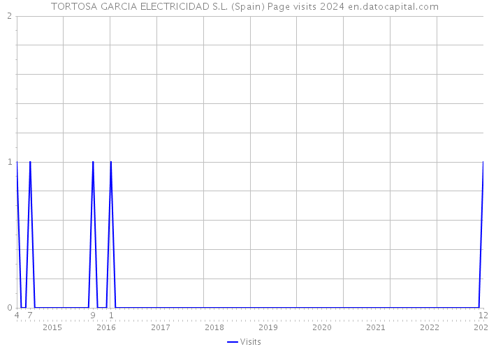 TORTOSA GARCIA ELECTRICIDAD S.L. (Spain) Page visits 2024 
