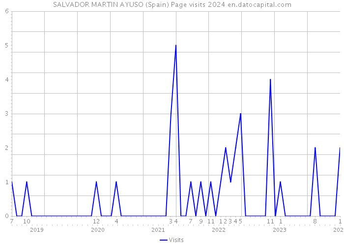 SALVADOR MARTIN AYUSO (Spain) Page visits 2024 