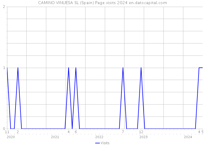 CAMINO VINUESA SL (Spain) Page visits 2024 