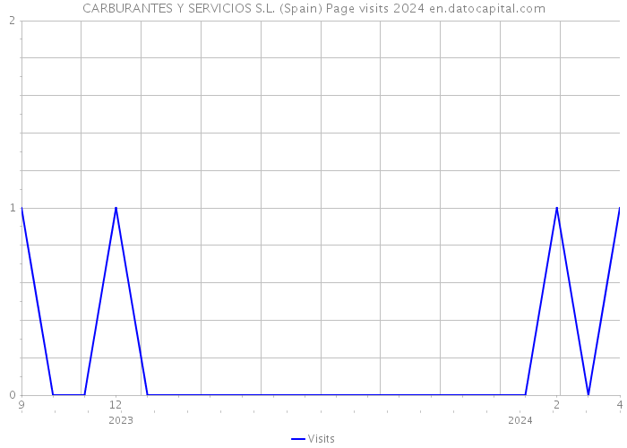 CARBURANTES Y SERVICIOS S.L. (Spain) Page visits 2024 