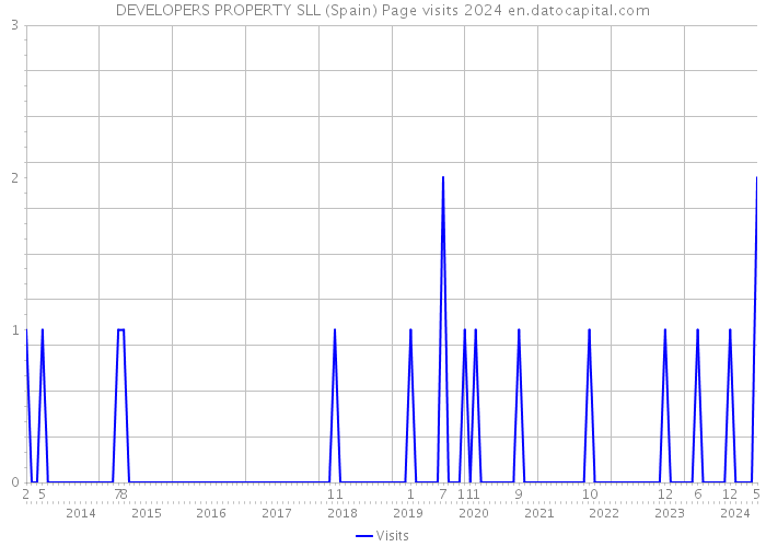DEVELOPERS PROPERTY SLL (Spain) Page visits 2024 