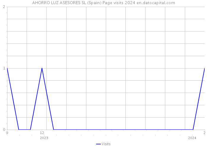 AHORRO LUZ ASESORES SL (Spain) Page visits 2024 