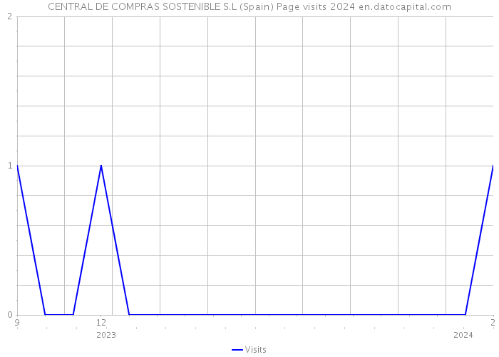 CENTRAL DE COMPRAS SOSTENIBLE S.L (Spain) Page visits 2024 