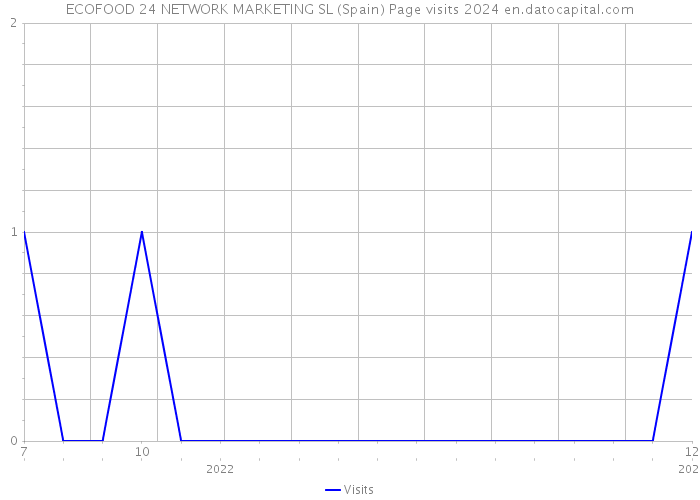 ECOFOOD 24 NETWORK MARKETING SL (Spain) Page visits 2024 