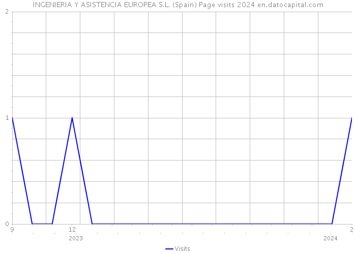 INGENIERIA Y ASISTENCIA EUROPEA S.L. (Spain) Page visits 2024 
